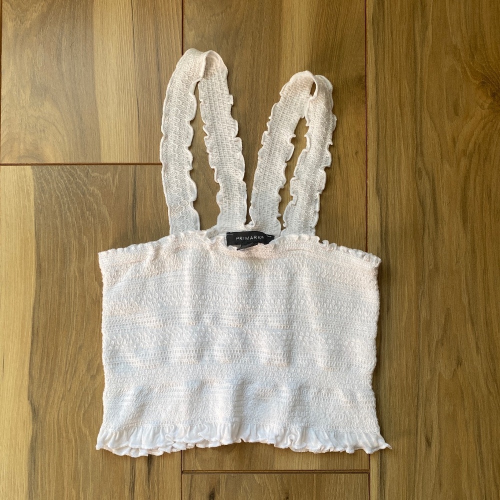 Primark white crop top